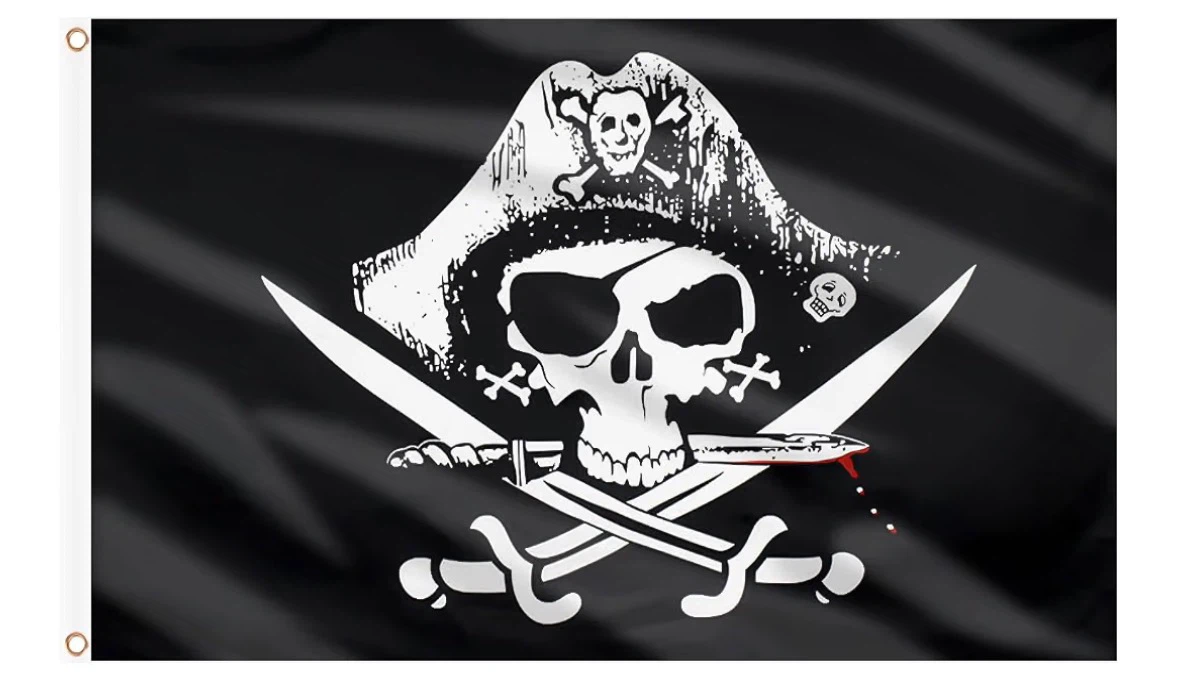 Pirate Skull and Crossbones Flags