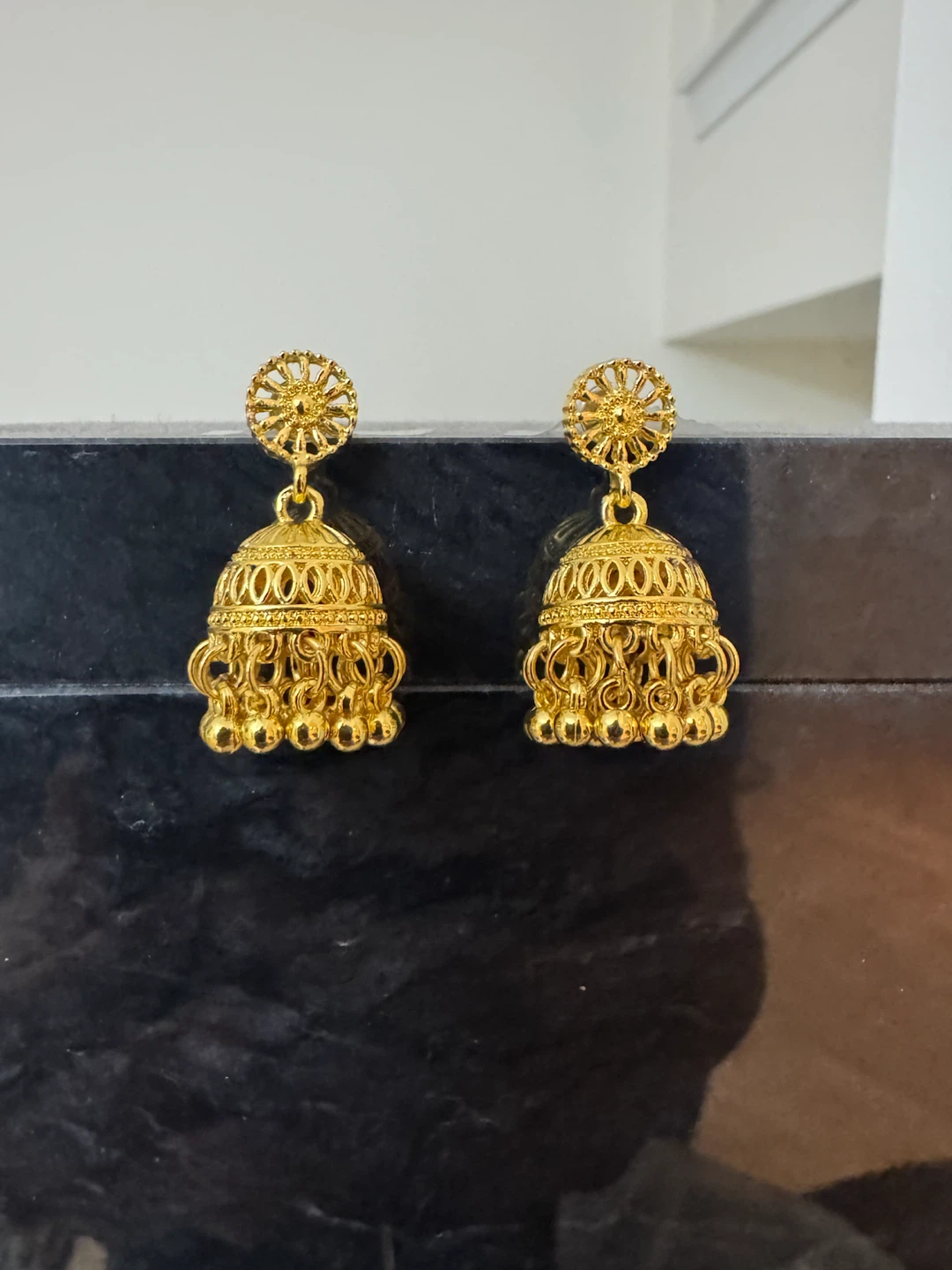 Brand New Gold Plated Jhumka Earrings