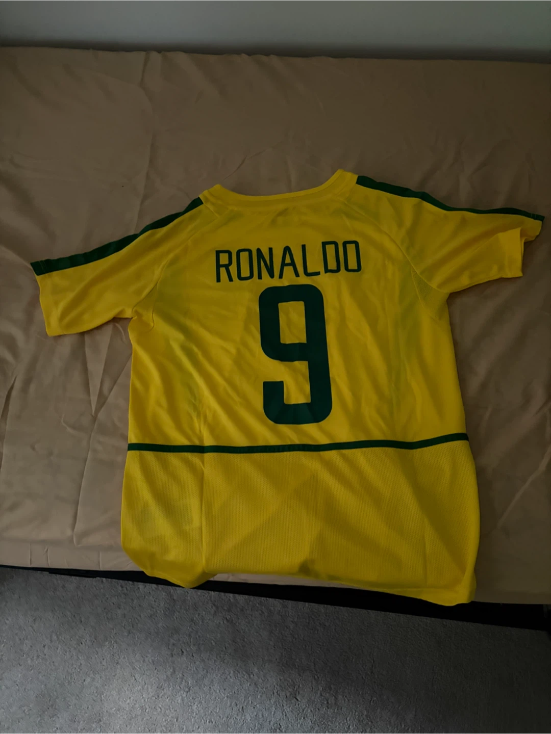 Brazil Ronaldo Number 9 Soccer Jersey - photo 2