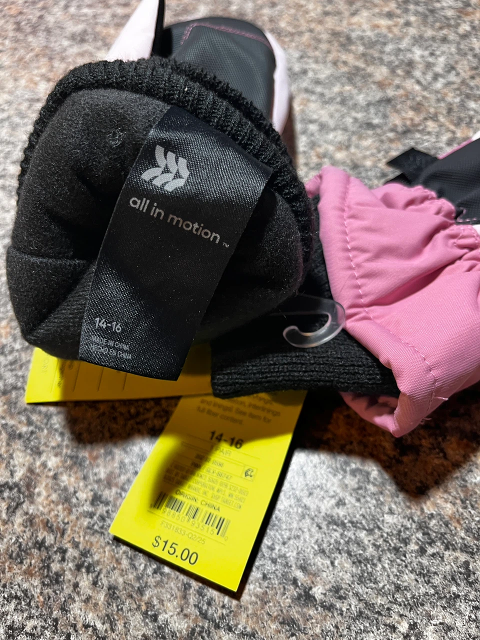 All in Motion Girls mittens size 14-16 - photo 3