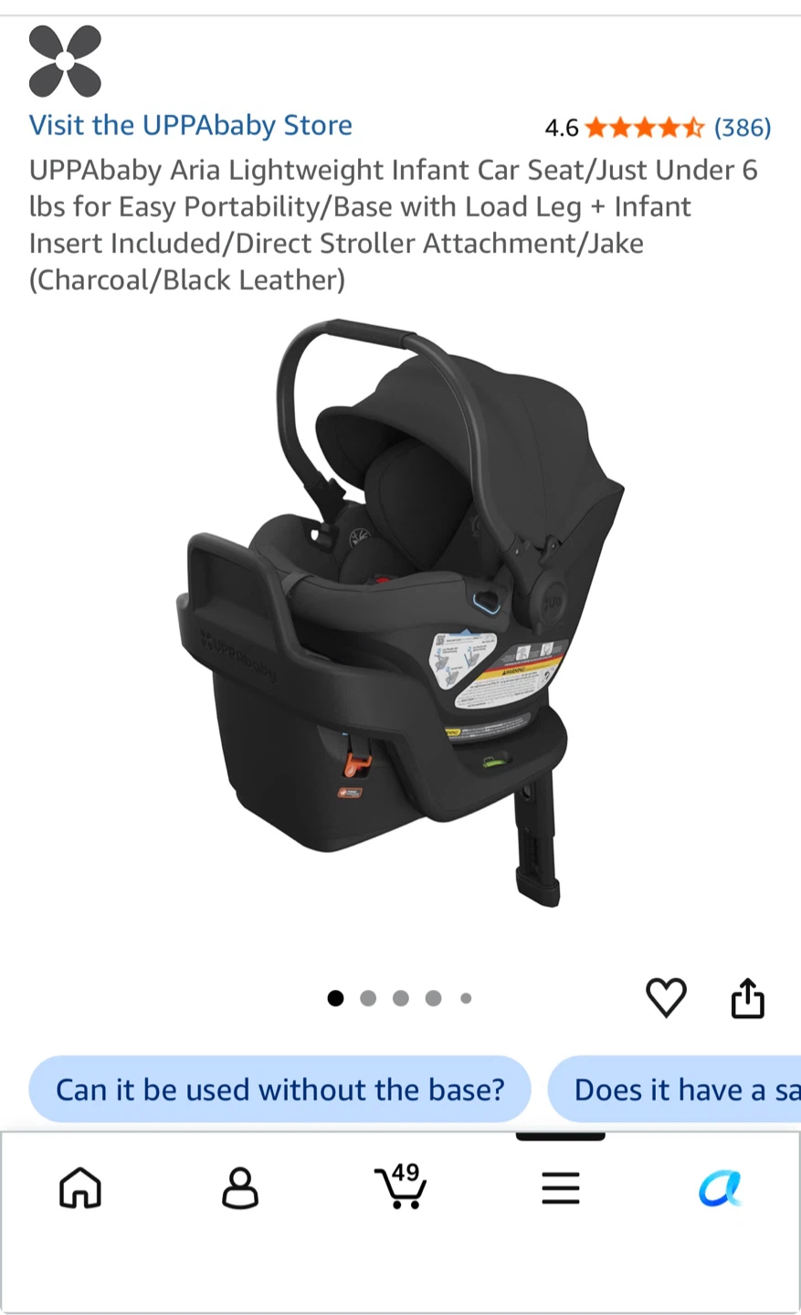UPPAbaby Aria Infant Car Seat