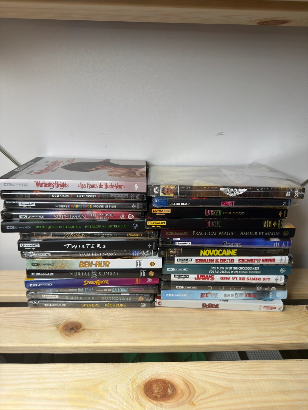 Blu-Ray 4K Movies sealed