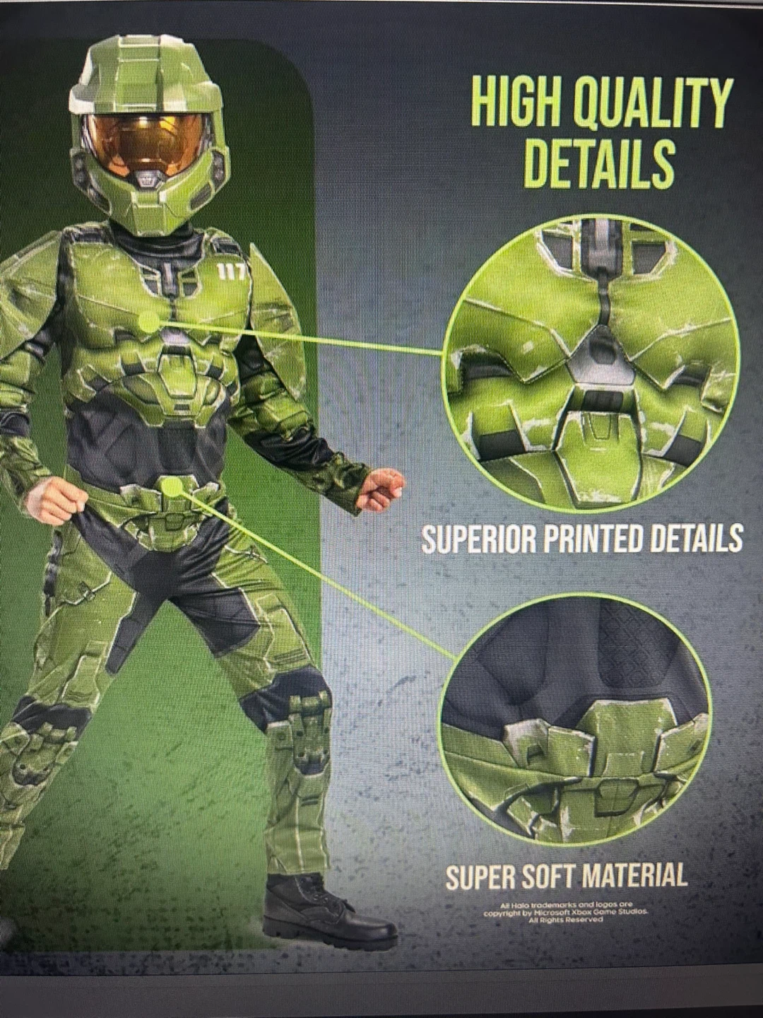 New Halo Master Chief Halloween Kids Dress Up Party Costume - photo 5