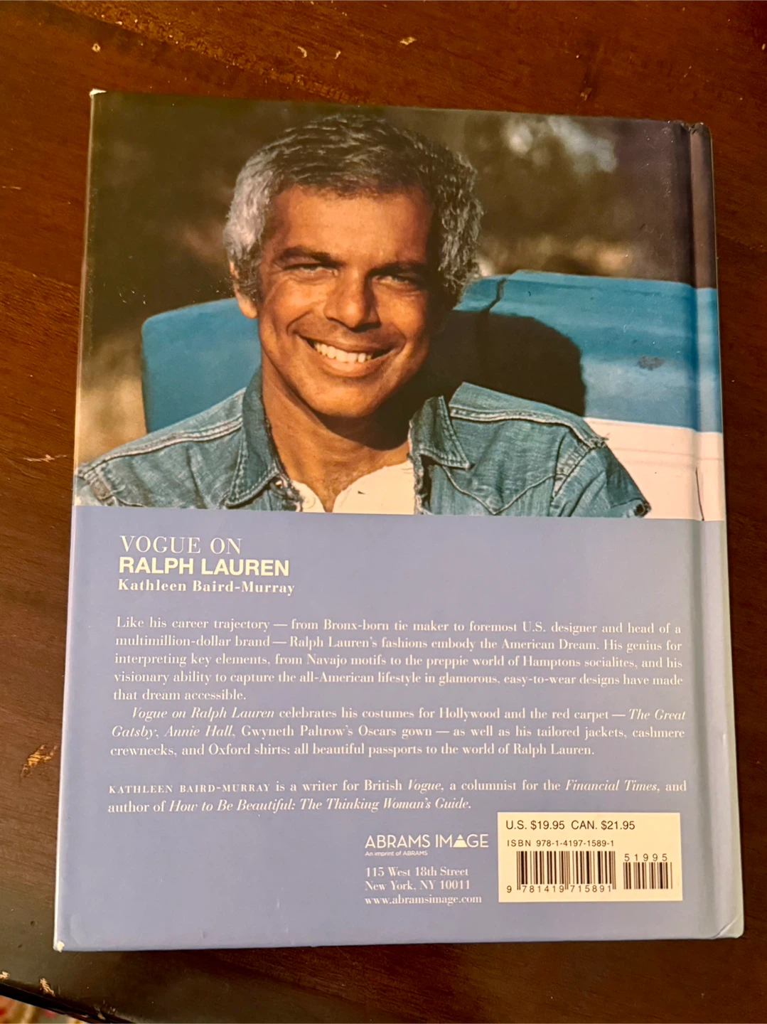 Hardcover New Book VOGUE ON RALPH LAUREN Kathleen Baird-Murray - photo 2