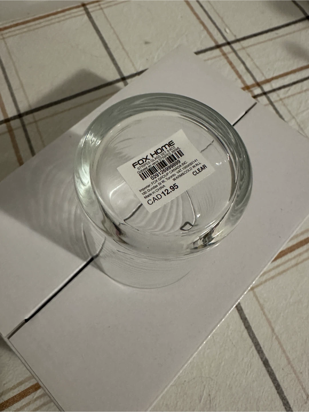 Brand New Fox Home Stripes Glass Set - photo 3