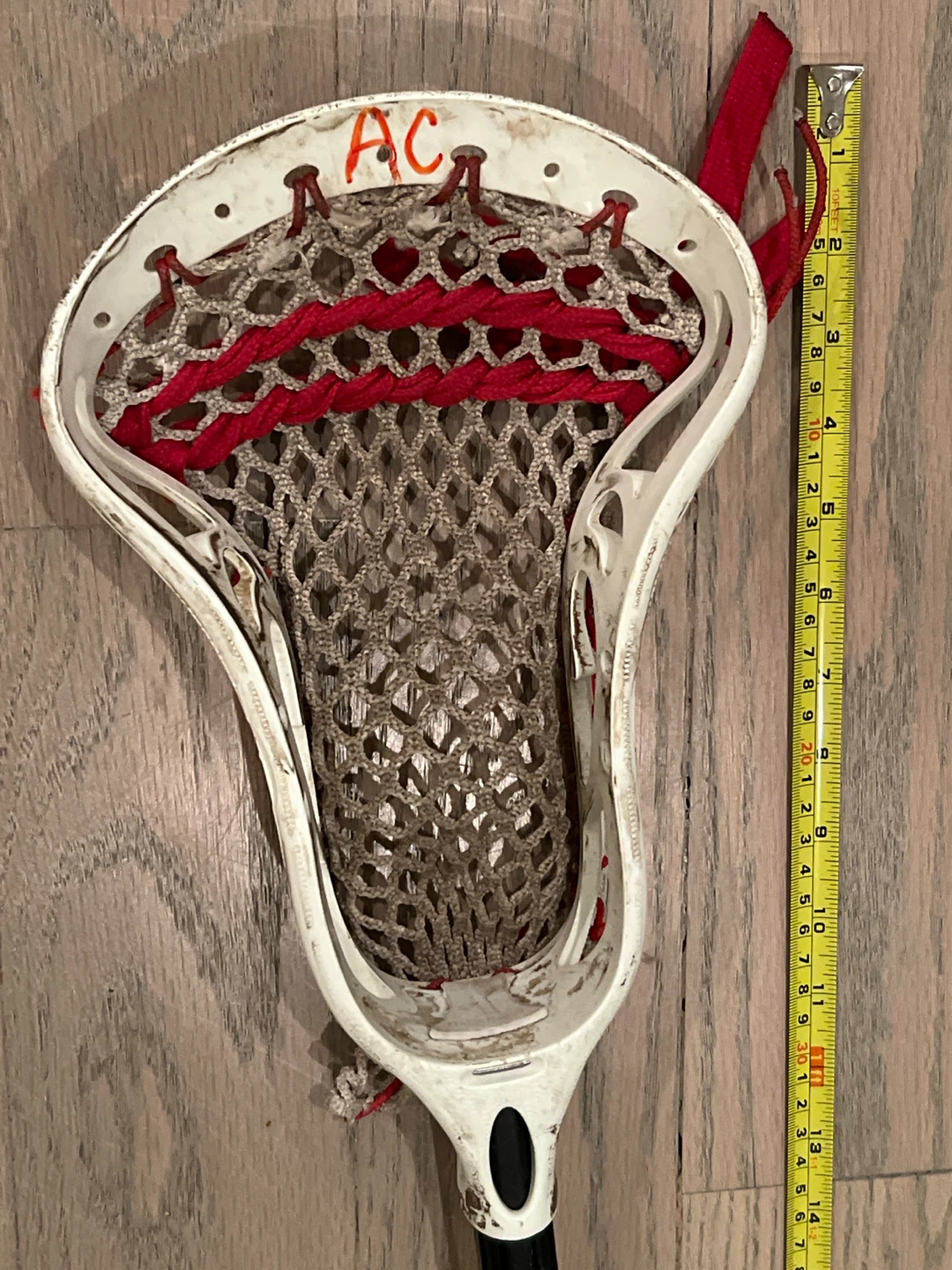Men's/Boys Lacrosse Stick Black Shaft/White Head - photo 2