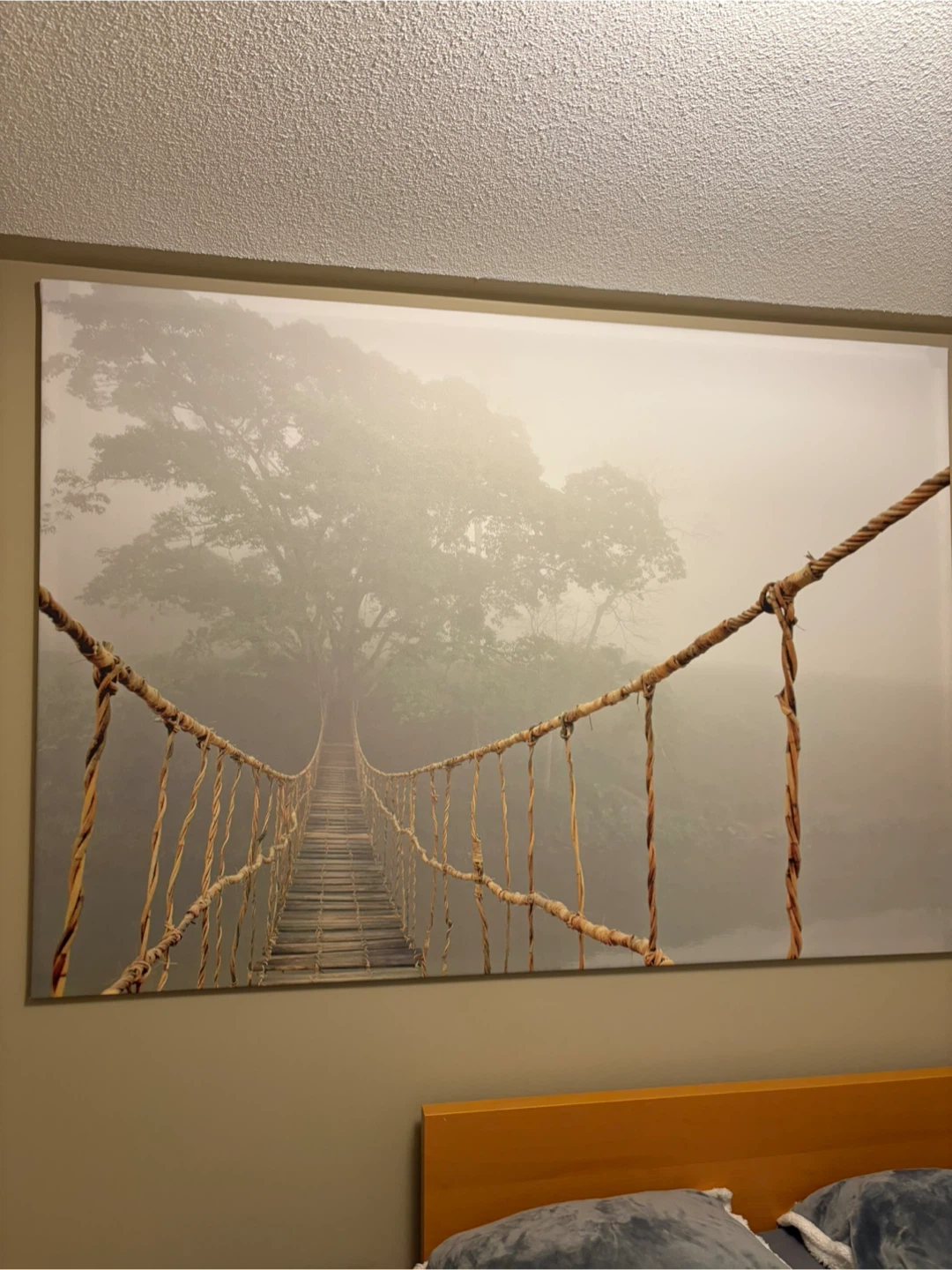 Large Bridge Landscape Canvas Wall Art