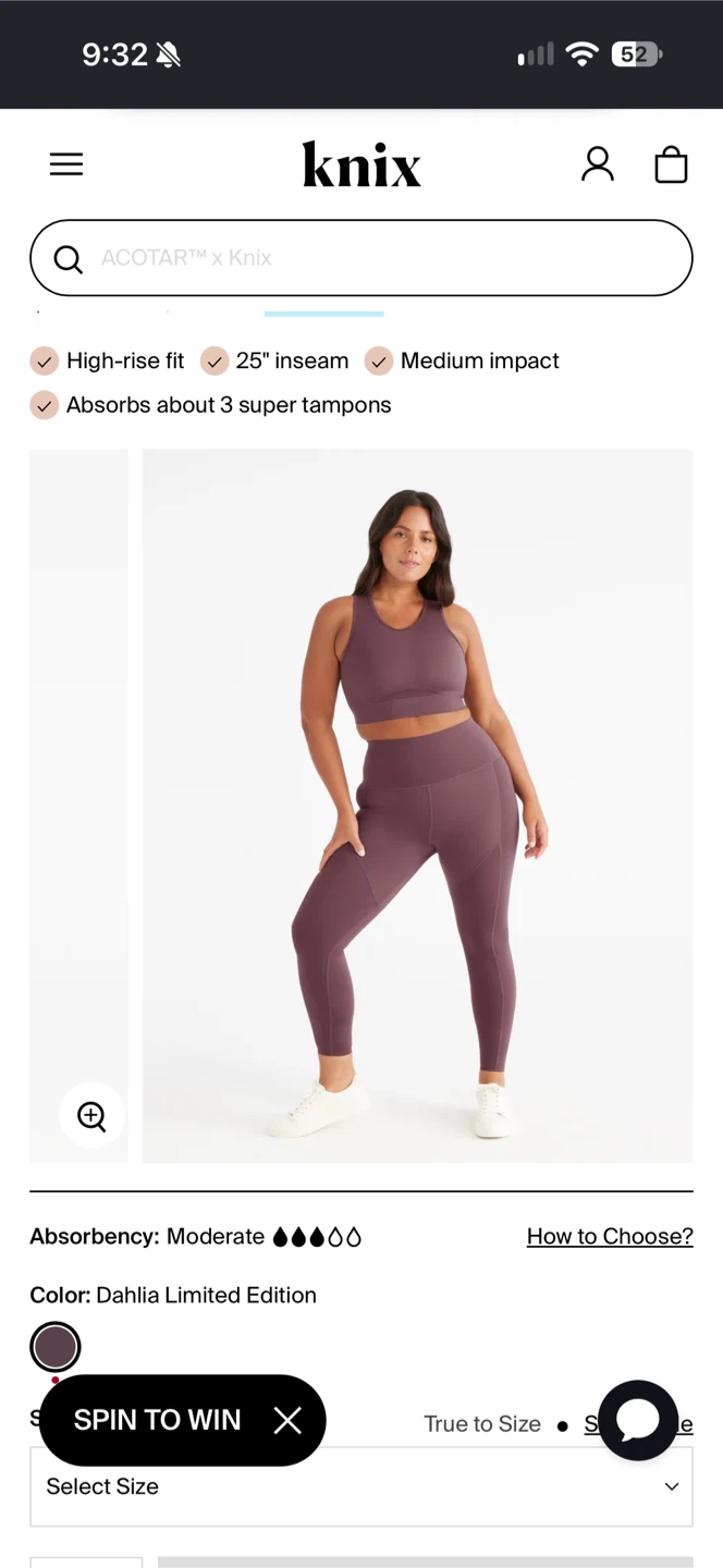 Knix High-Rise Leakproof Leggings Size M - photo 3