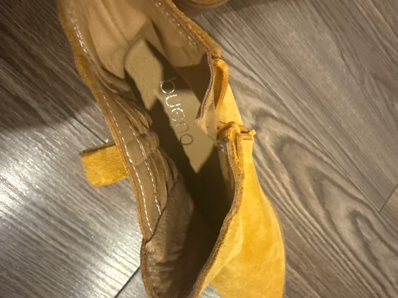 Bueno Mustard Suede Ankle Boots Size 39 - photo 3