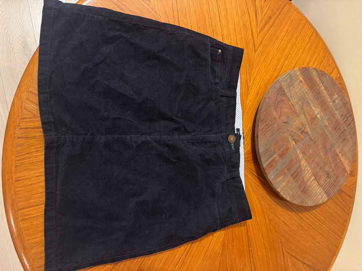 Tommy Hilfiger Navy Corduroy Skirt - photo 2