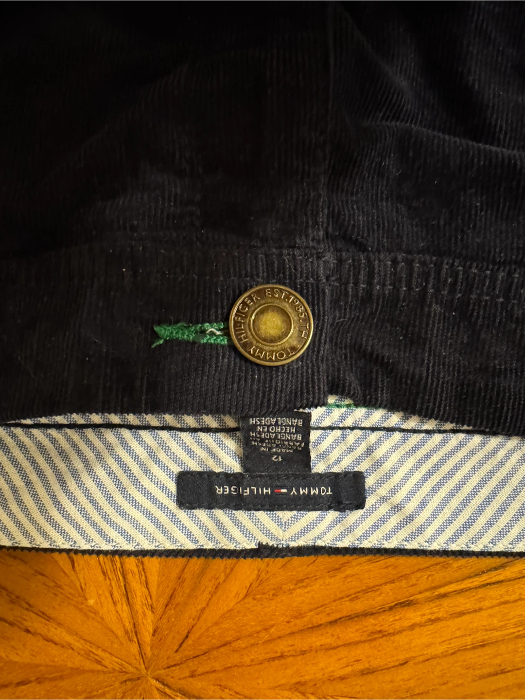 Tommy Hilfiger Navy Corduroy Skirt - photo 3