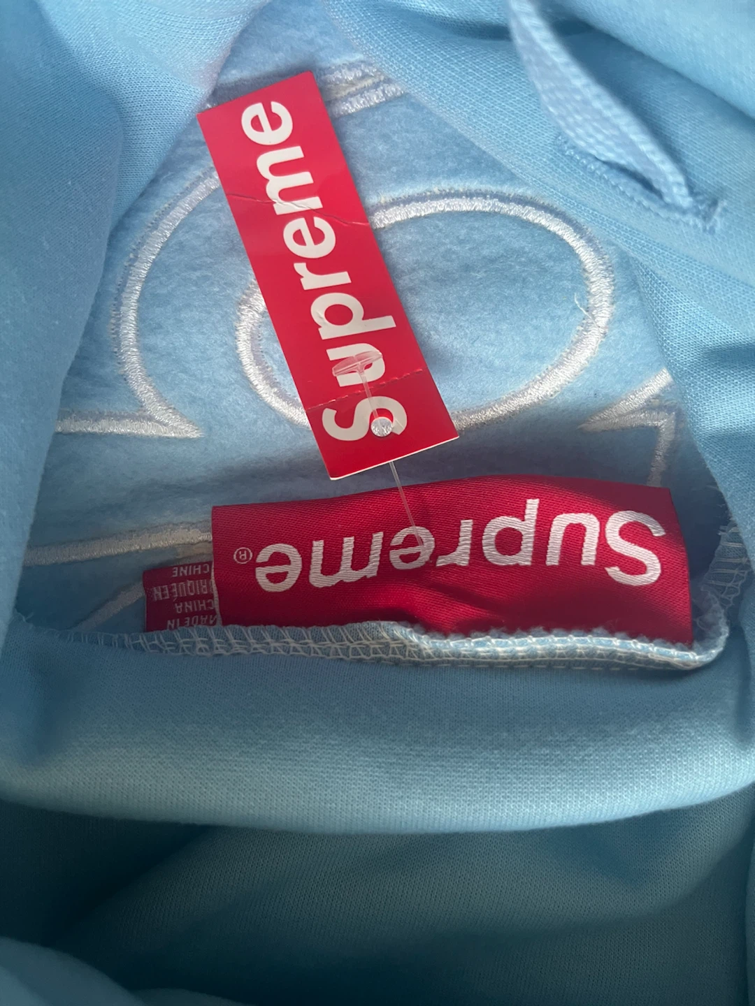 Supreme Hoodie Light Blue - photo 3