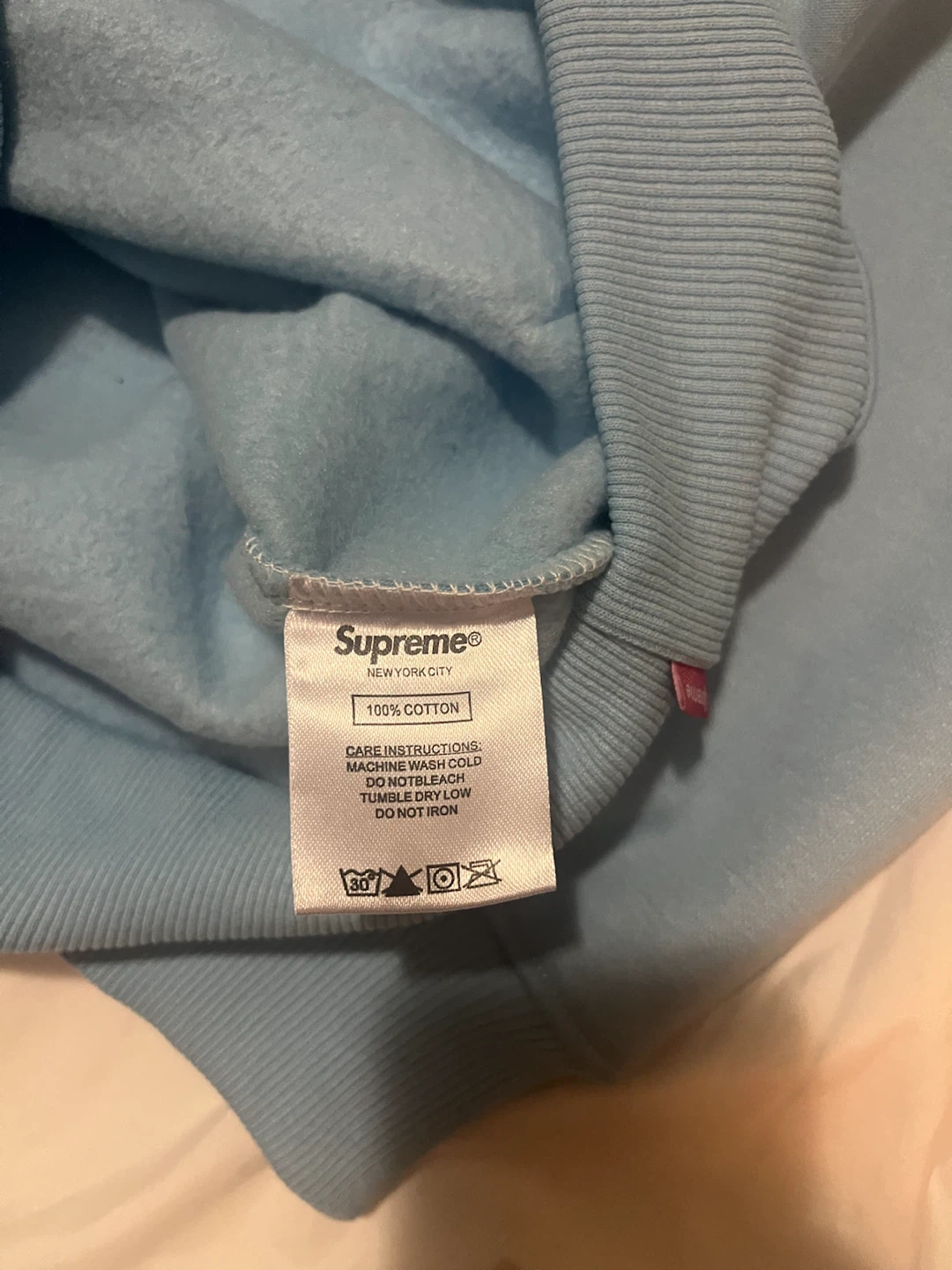 Supreme Hoodie Light Blue - photo 4