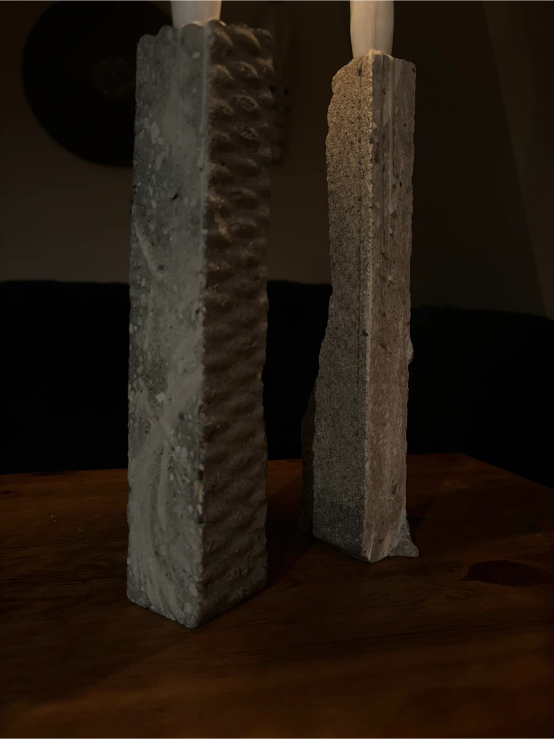 Brutalist Concrete Candle Holders - photo 3