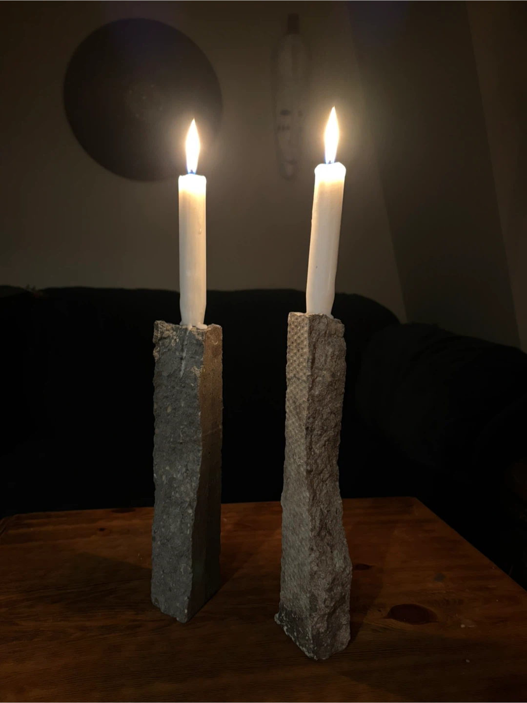 Brutalist Concrete Candle Holders - photo 4