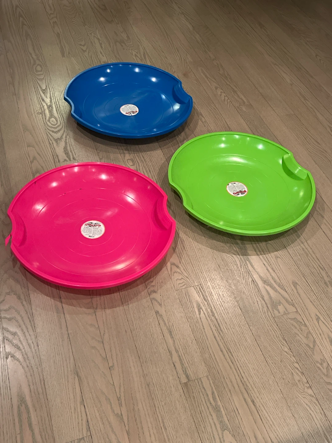 Lot of 3 Flexible plastic Flyer saucer26”Snow Sleds