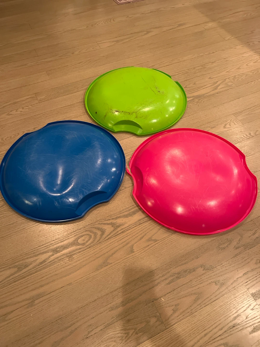 Lot of 3 Flexible plastic Flyer saucer26”Snow Sleds - photo 3