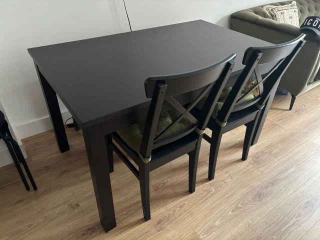 IKEA Dining set with 2 INGOLF chairs
