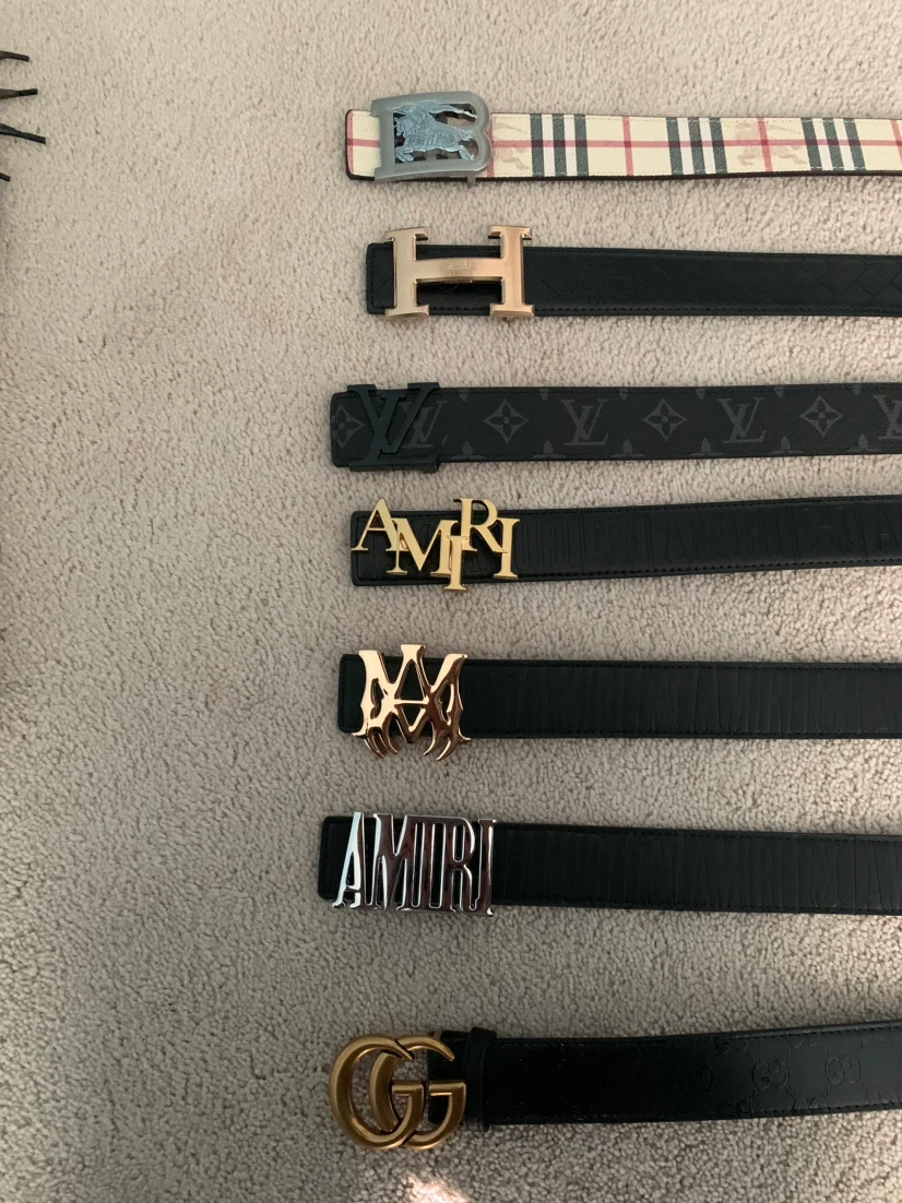 Assorted Designer Belts and Card Wallets