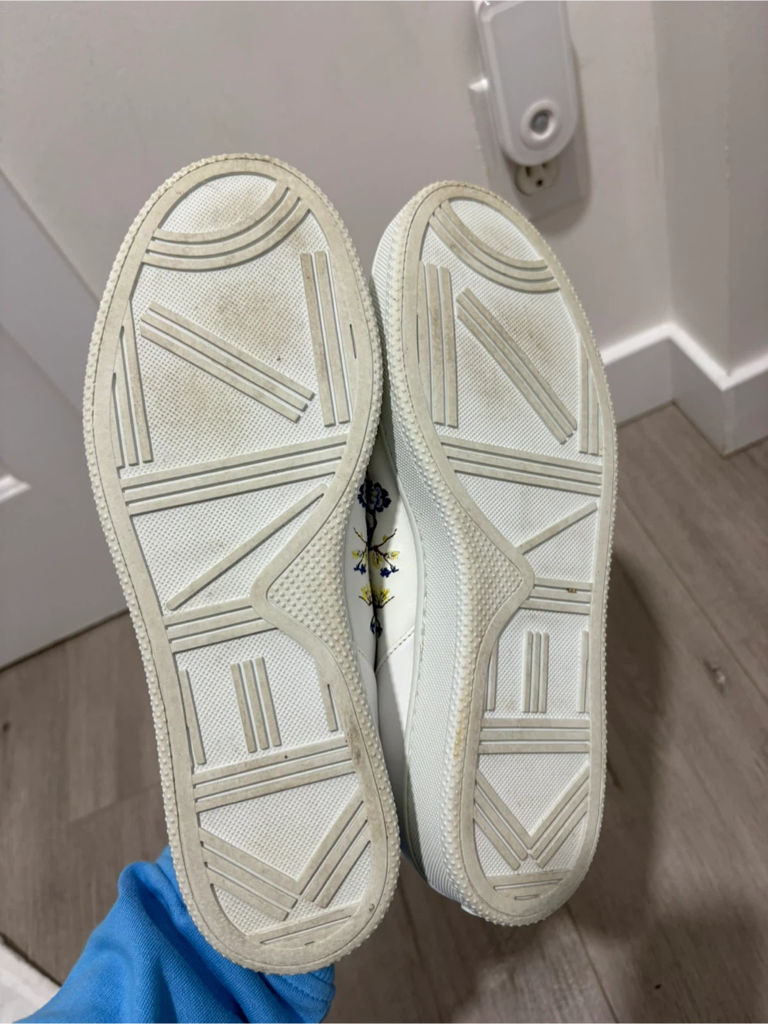 US 8/8.5 Kenzo Tennix Flowers Embroidered Sneakers - photo 4