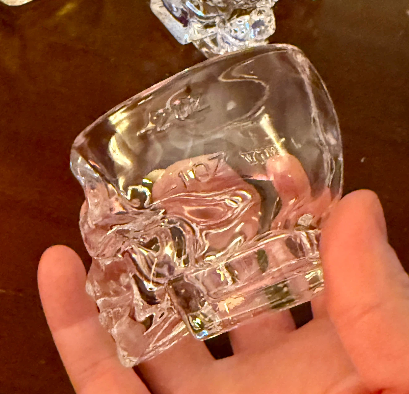 Crystal Skull Decanter (Empty) 3 Measured Shot Glasses Set Of 4 - photo 5