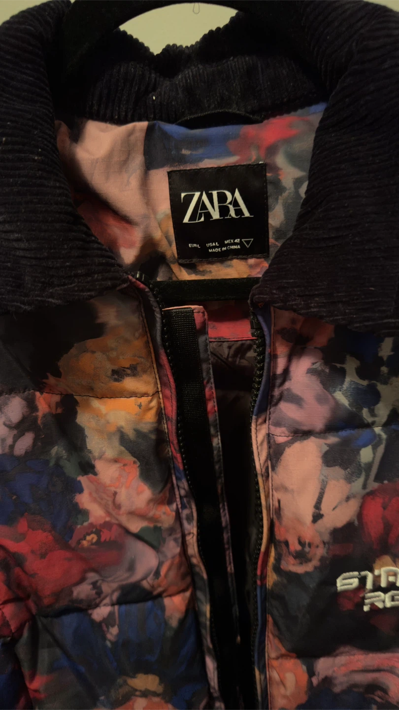 Zara Floral Print Puffer Jacket - photo 3