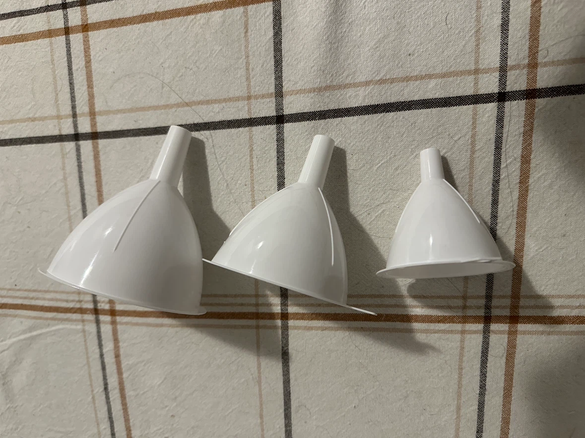 Set of 3 Plastic Kitchen Funnels