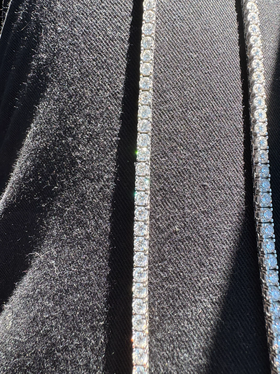 S925 Sterling Silver moissanite Tennis chain - photo 2