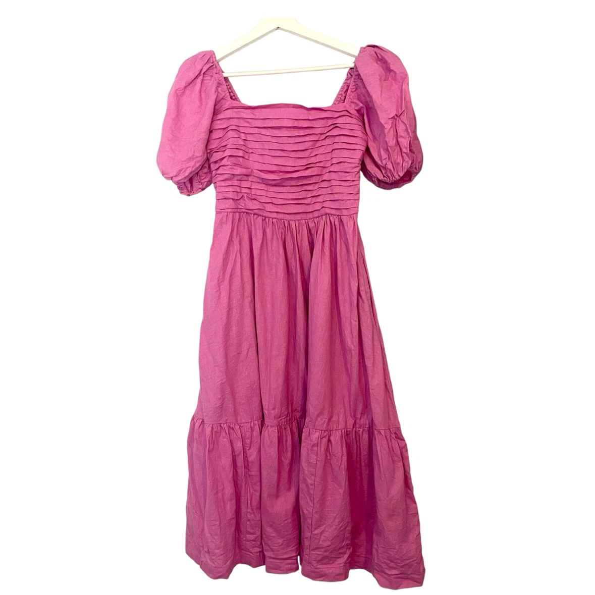 Abercrombie & Fitch Emerson Midi Dress in Pink Size S - photo 3