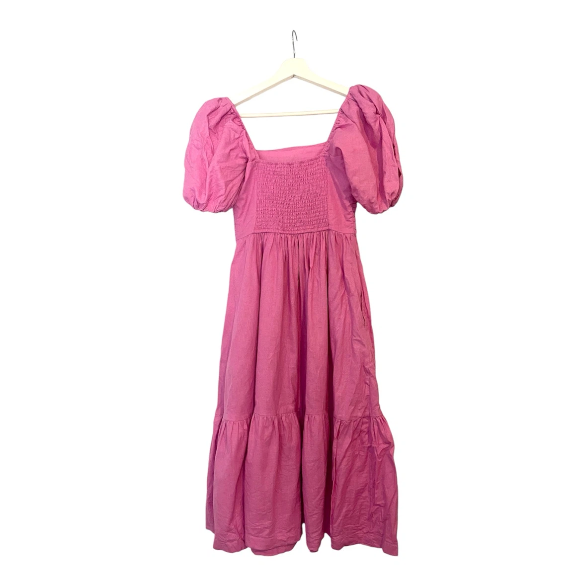 Abercrombie & Fitch Emerson Midi Dress in Pink Size S - photo 4