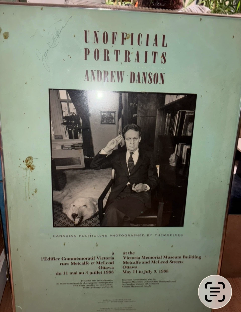 Andrew Danson Unofficial Portraits Signed Poster