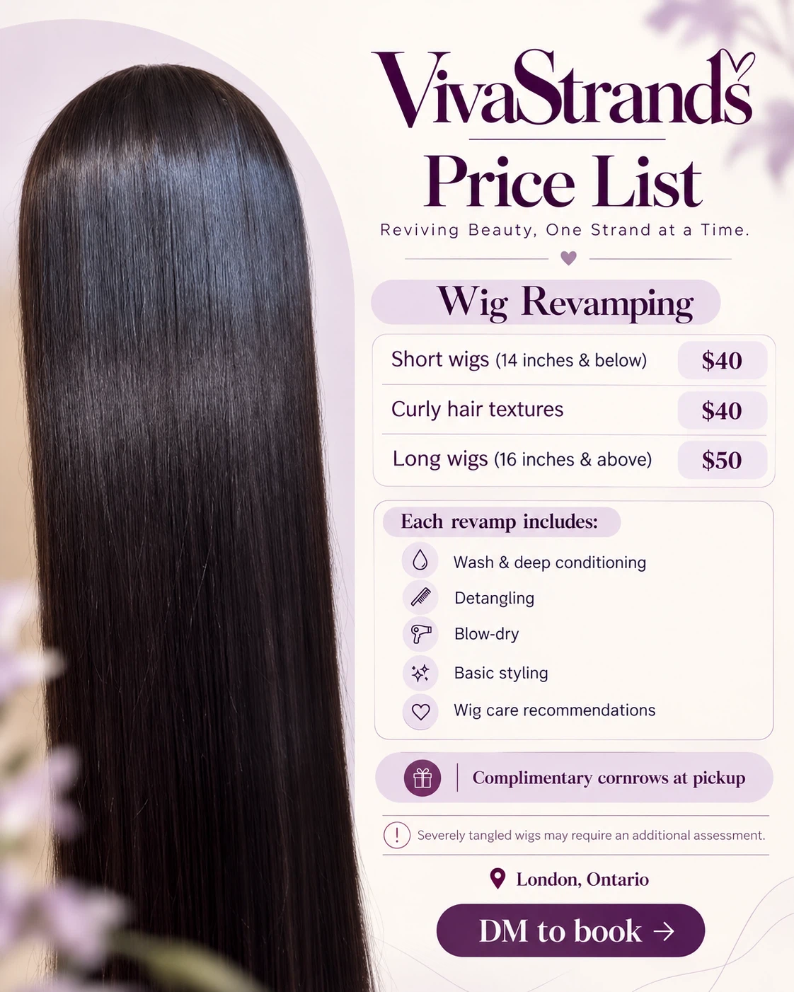 Hair/ wig revamp services (with complimentary cornrows) - photo 3