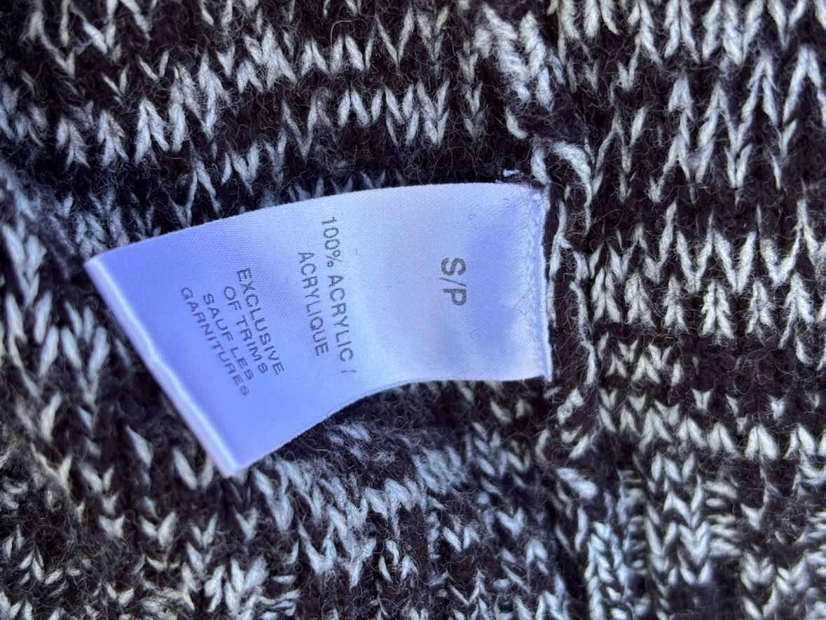 Ardene Black and White Sweater szS - photo 5