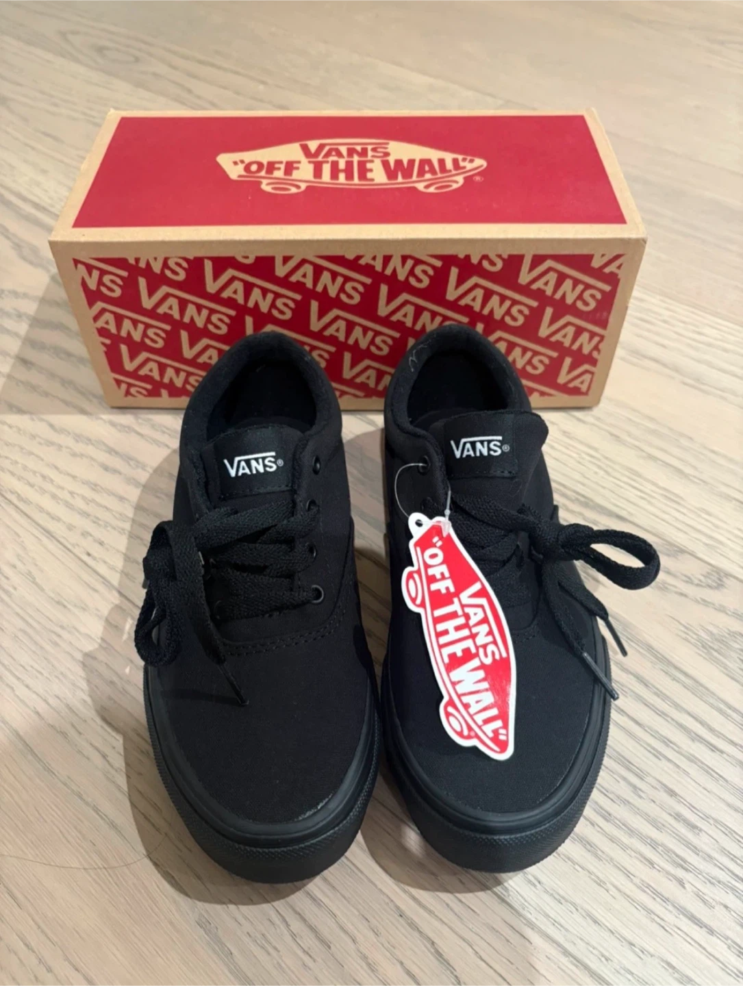 Vans Doheny Youth Black/Black Shoes Size 3
