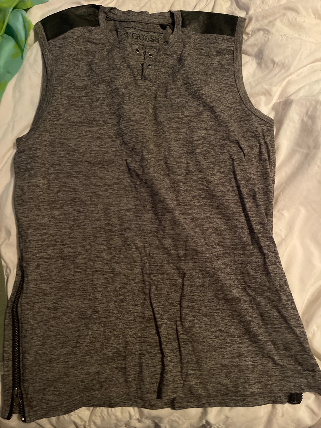 GUESS Sleeveless Shirt Grey men’s