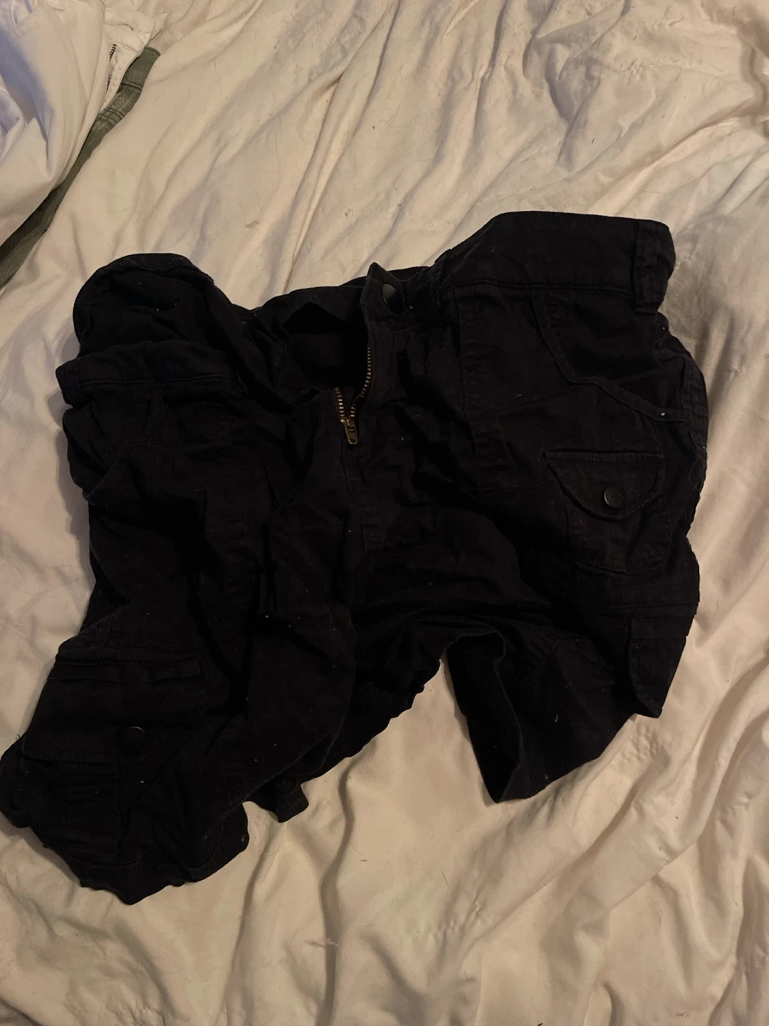 Black Cargo Skort