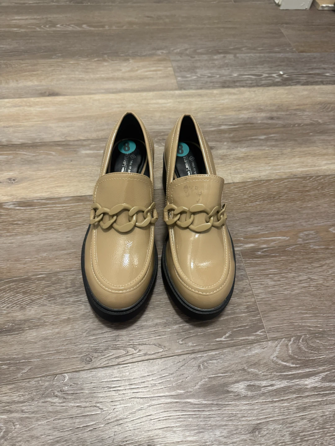 Call It Spring Tan Loafers Size 8