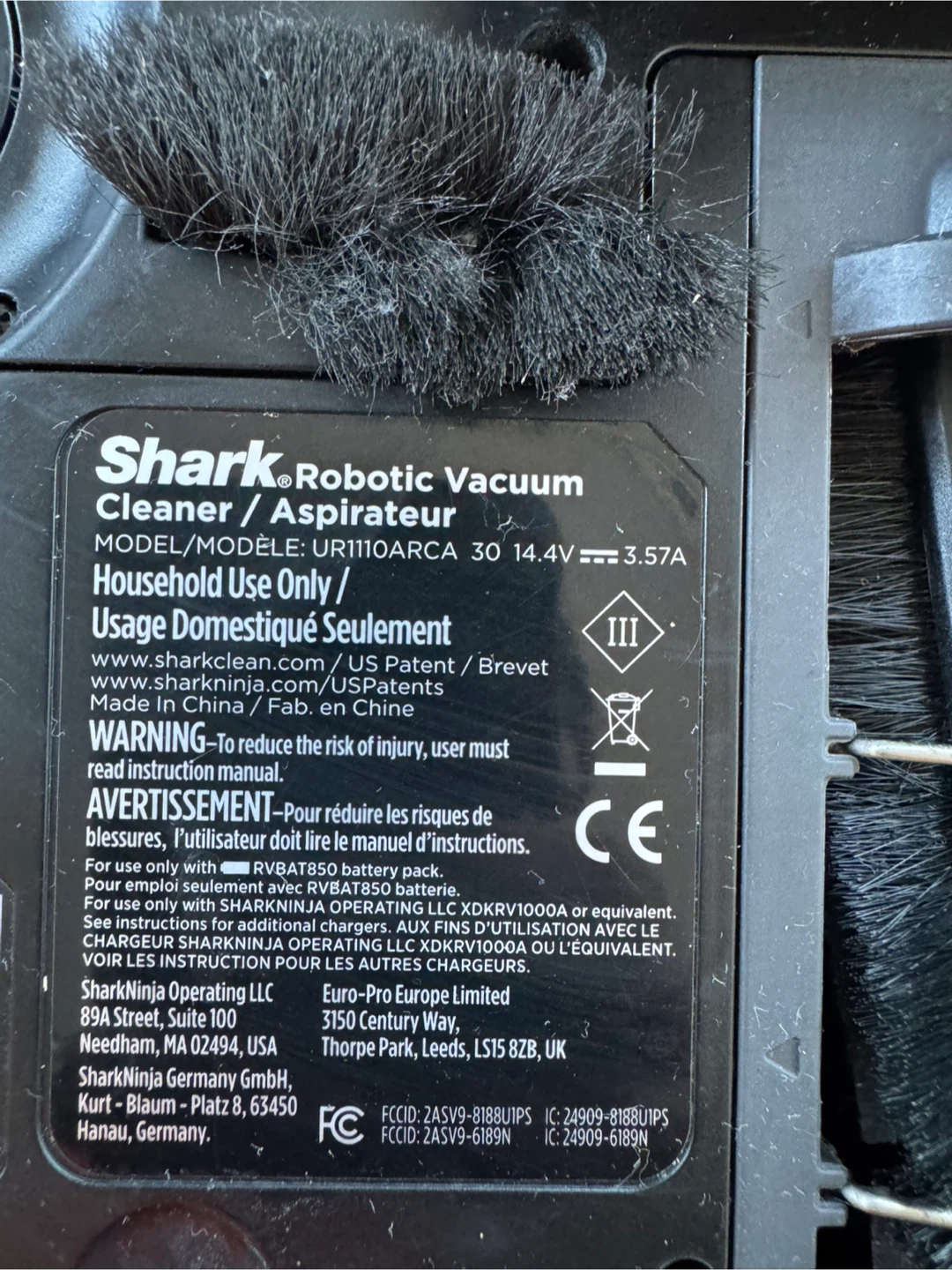 Shark UR1110ARCA Robotic Vacuum - photo 2