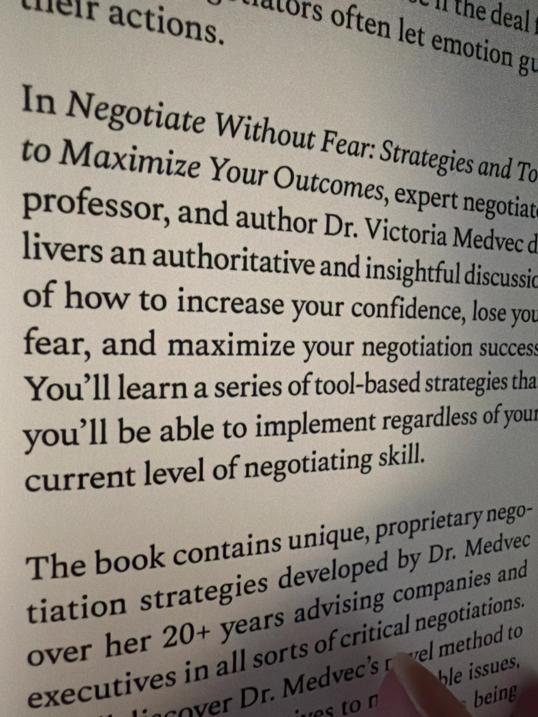 Negotiate Without Fear by Dr. Victoria H. Medvec - photo 2