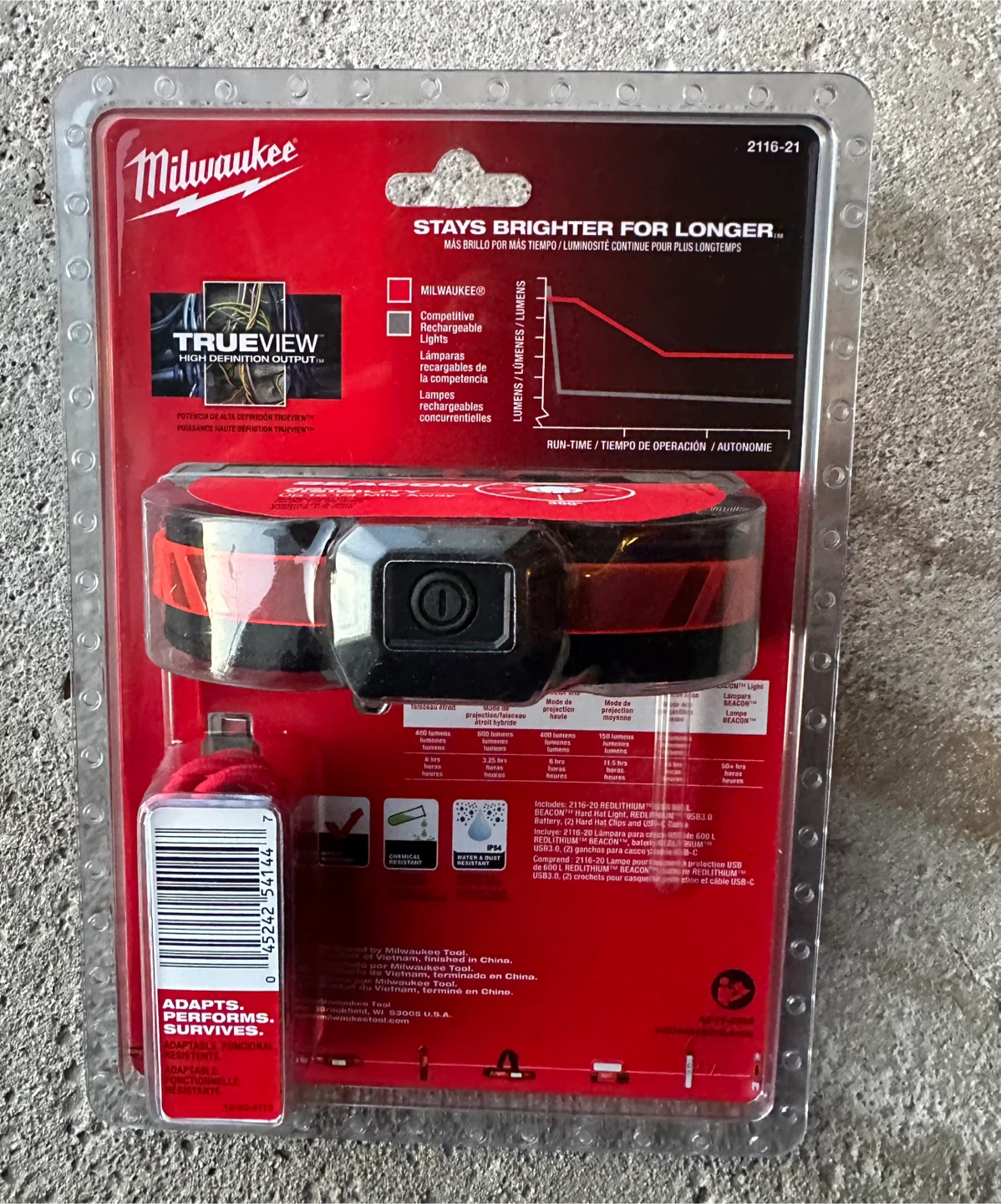 Firm price Milwaukee REDLITHIUM USB 600L BEACON Hard Hat Light - photo 2