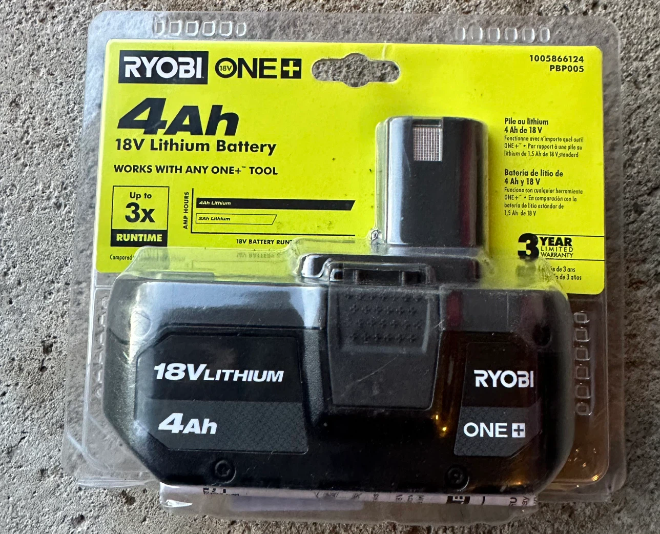 Firm price Ryobi ONE+ 18V 4Ah Lithium Battery
