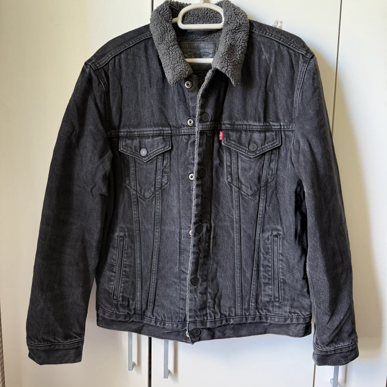 🖤 ORIGINAL LEVI’S SHERPA-LINED DENIM JACKET – SIZE LARGE (L)