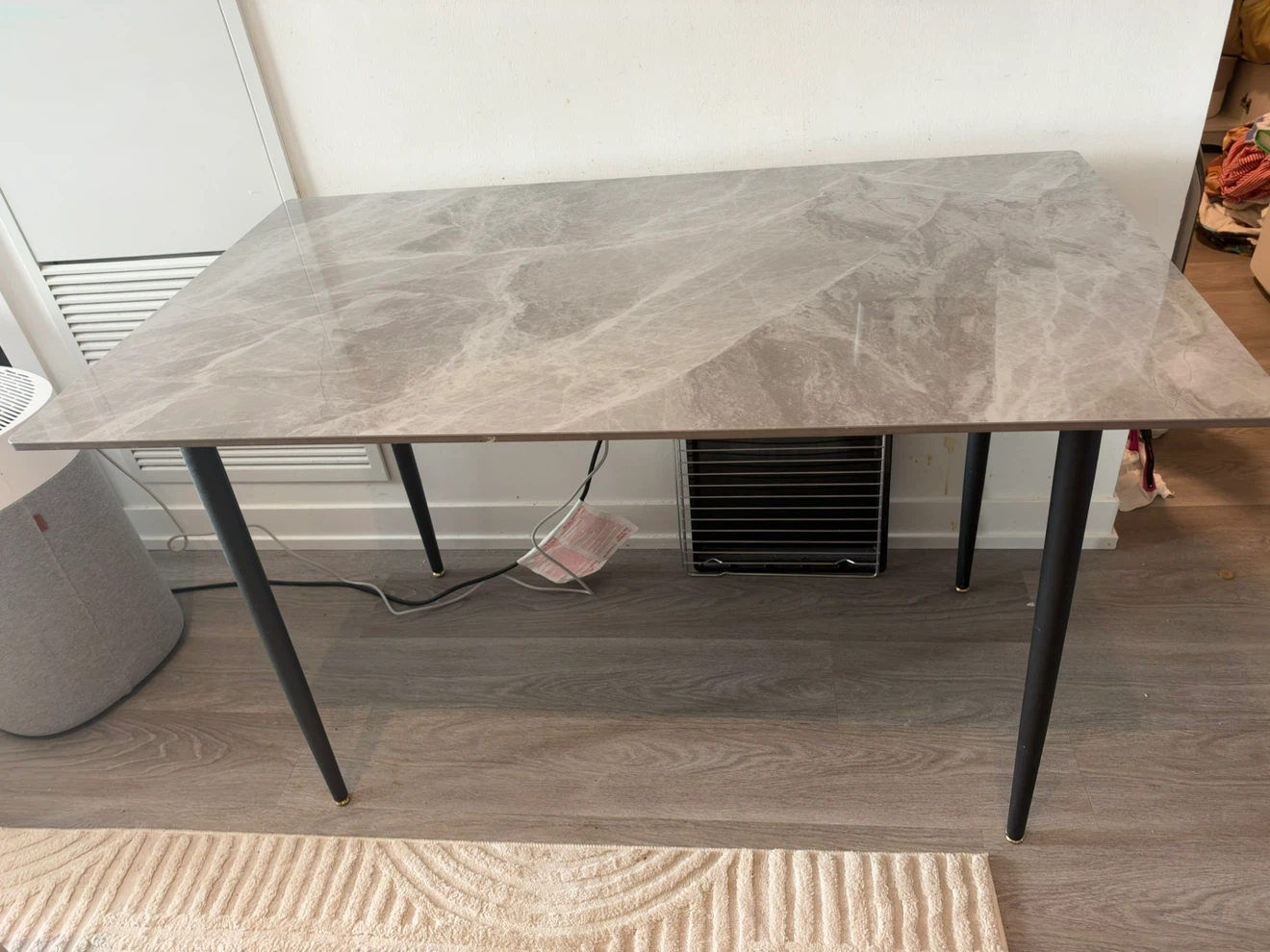 Faux Marble Dining Table