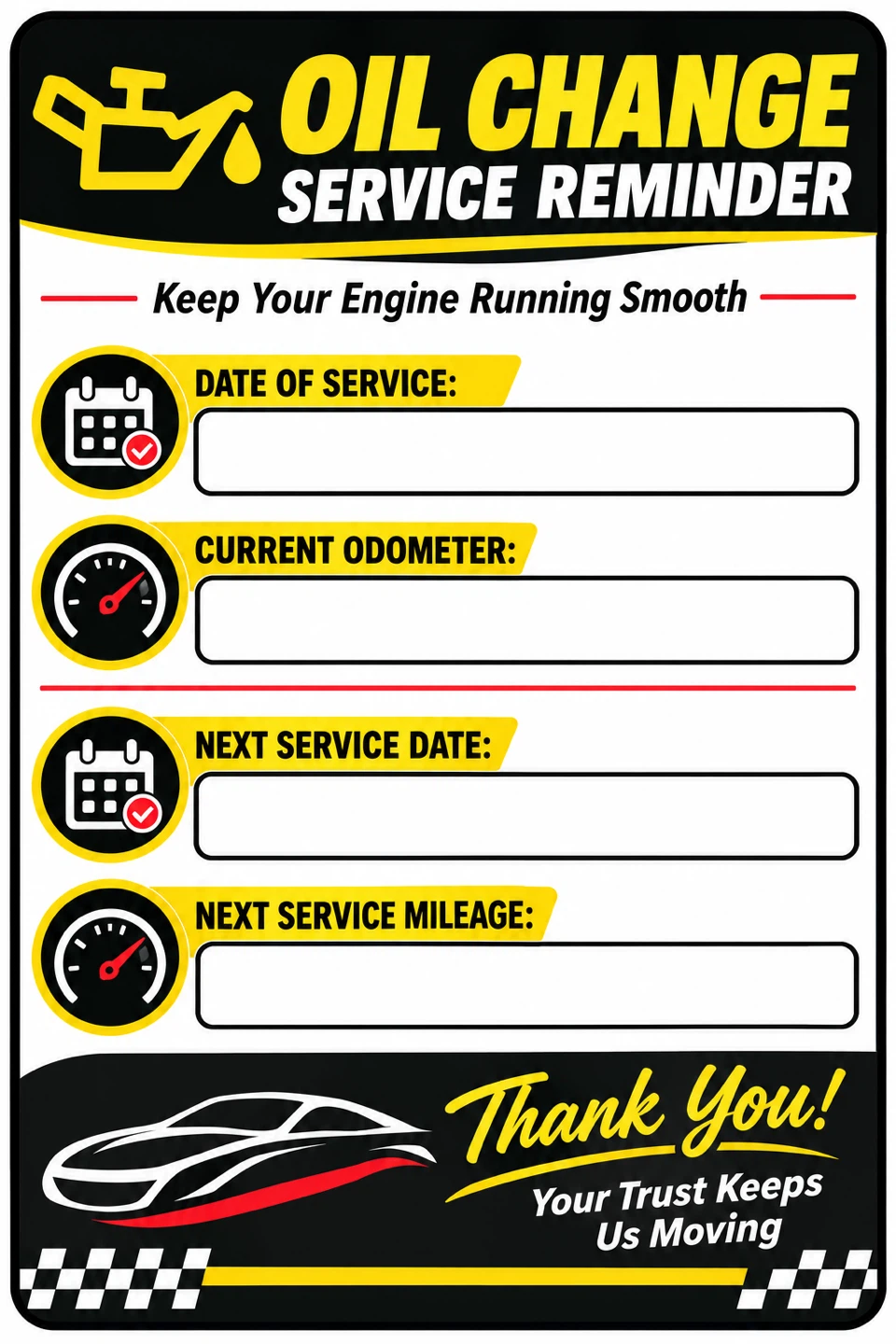 Mobile service oil change