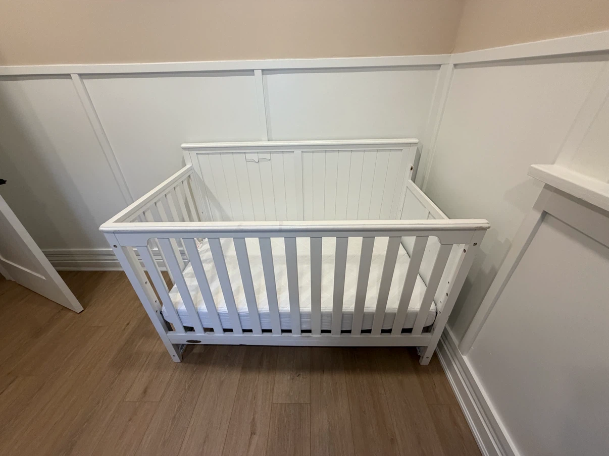 White Wooden Baby Crib - photo 3