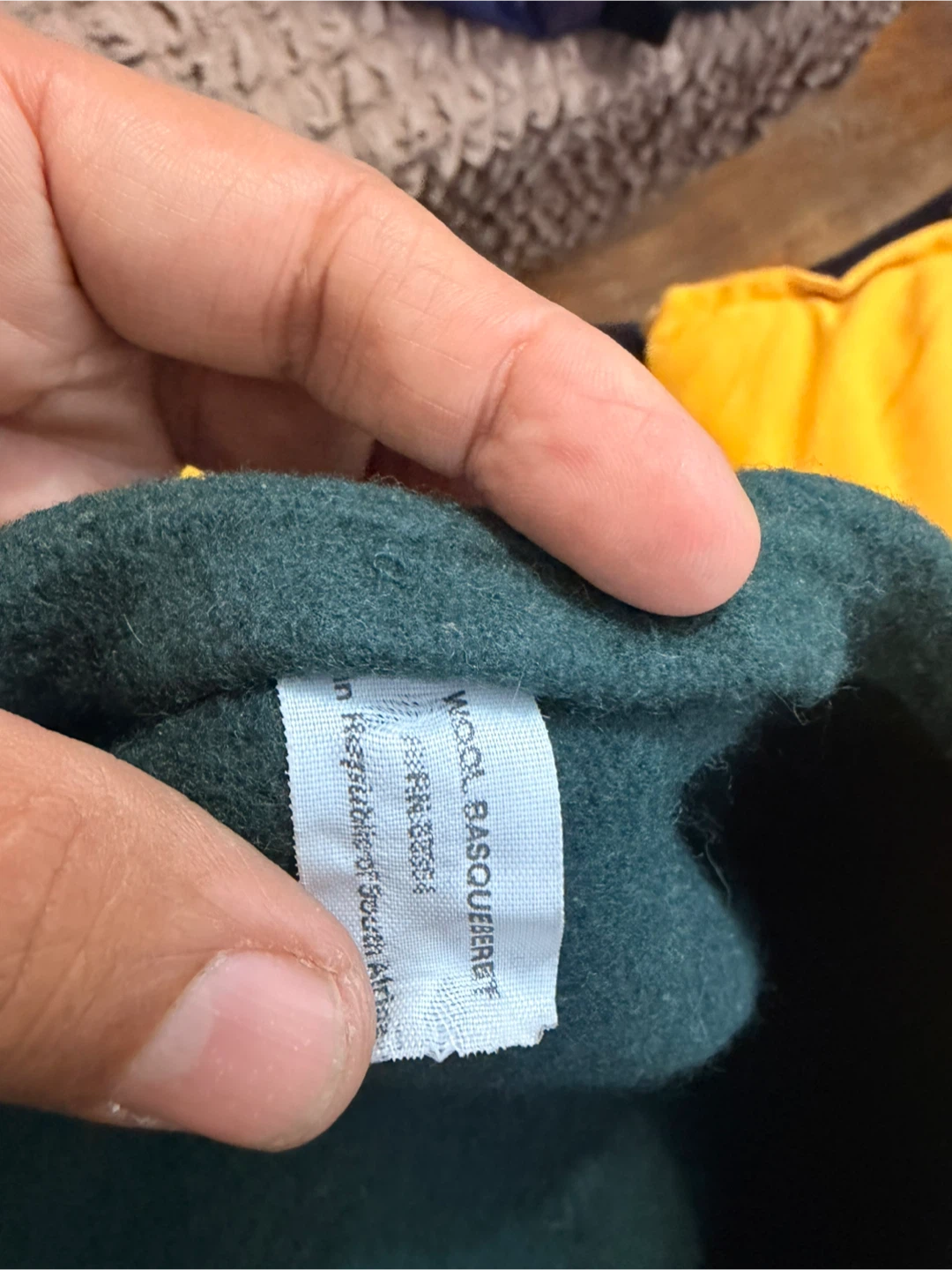Dark Green Wool Basque Beret - photo 3
