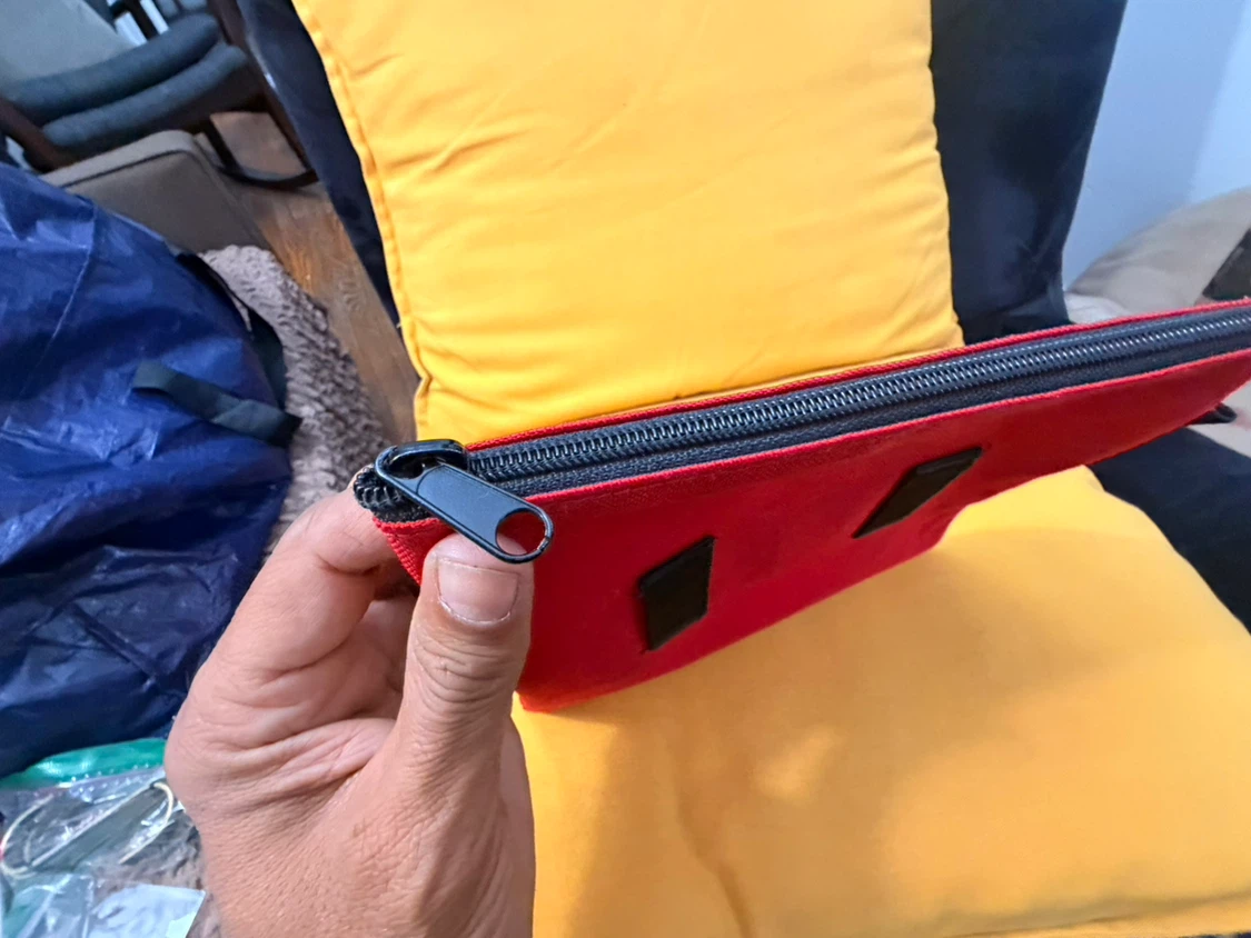 Red Zippered Utility Pouch - photo 2