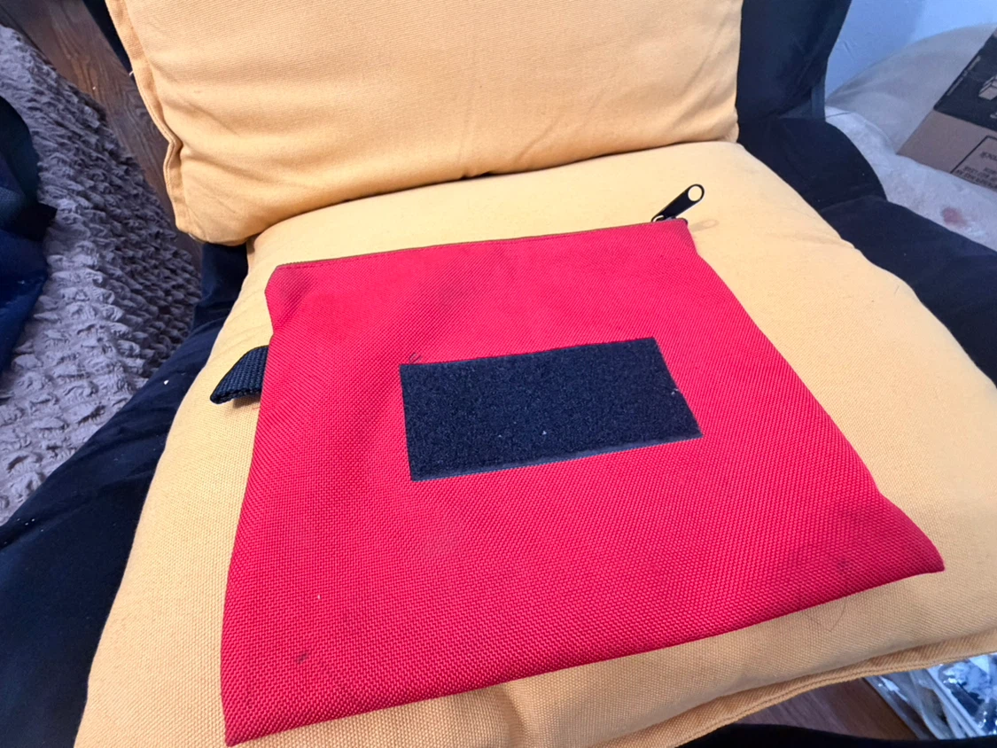 Red Zippered Utility Pouch - photo 3