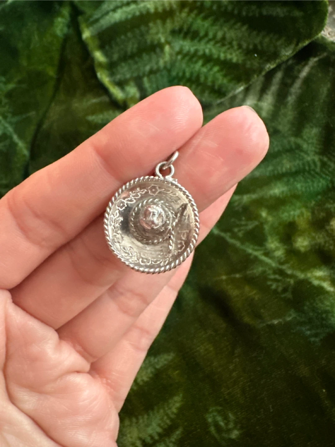 Vintage Sterling Silver Sombrero Charm Mexico 925 PNM