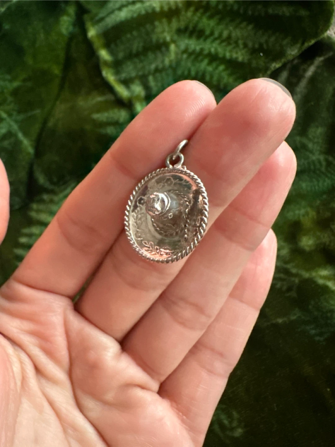 Vintage Sterling Silver Sombrero Charm Mexico 925 PNM - photo 2